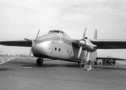 Silver City's Bristol Freighter which took the Bentley back, 1959