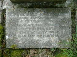 Gravestone of Hugh Reginald Holdsworth, Dorothy Anne Frances Holdsworth, and Phyllis Evelyn Holdsworth. photo 2008