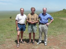 David, Howard and Michael Holdsworth, Kenya, Africa, Feb 2009