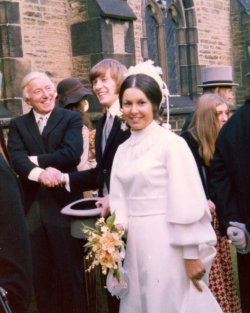 Richard and Liz, At wedding of Liz Mayne and Richard Moss, 27 Oct 1973