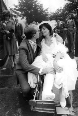 David and Janice Holdsworth, wedding, 1985