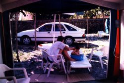 Camping holiday in Argeles sur Mer, 1990