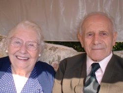 Great Uncle Donald and his wife, Sowerby Bridge, 30 July 2000
