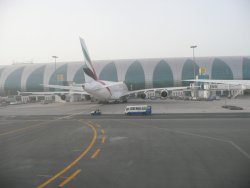 Airbus A380 at Dubai, 12 Feb 2009