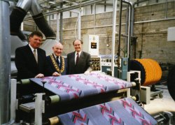 Mayor of Calderdale visit to John Holdsworth & Co Ltd, 6 May 1994