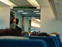 On the Maglev train from Pudong to Shanghai, 26 Mar 2006
