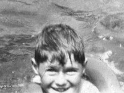 Bill Holdsworth, swimming at Lockers Park School, 1933