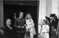 Wedding of William Holdsworth to Dina Maria Kuperus, Amsterdam 1946