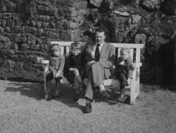 Howard Holdsworth, J Michael Holdsworth, Phillip Woodger, Ingrid Holdsworth, at Scargill House, Kettlewell, 1953