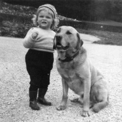 Kirsten and Flip at Scargill, 1955