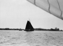 Sailing on 'Saluki' in Holland, 1955