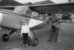 with Auster At Yeadon, 1956