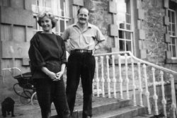 Didy and Bill Holdsworth at Bellinter House, 1957