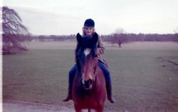 Kirsten, riding at Bellinter, ca 1962