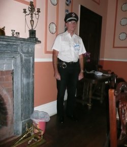 David Holdsworth (Mr.D) as the PC - Buckland House, 1 Sep 2008.