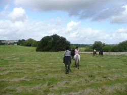 Some of the riders at Buckland House, Devon