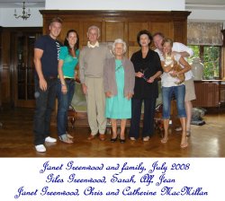 Janet Townend and family, 2008