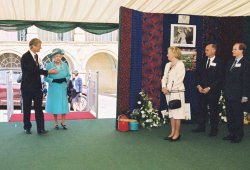 HM Queen Elizabeth, Dina Holdsworth, Michael Holdsworth, David Holdsworth, 2004