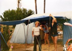 Camping in Vinaròs, Spain, c1972