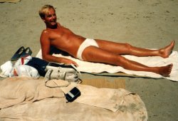 At the beach, Argeles sur Mer, 1988