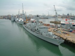Naval ships in Portsmouth, 12 July 2002
