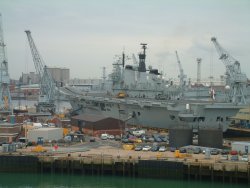 Naval ships in Portsmouth, 12 July 2002