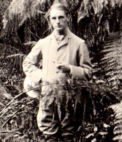 George B Holdsworth at Fern-Tree Creek, Macedon, Victoria. May 1902