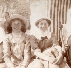The sisters Highley, at Filey 1910