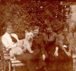 Mabel, 'George', Emmaline Sykes, M. Sykes, Doris From George Bertram Holdsworth photograph album 1909