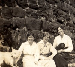 Doris and Mabel Highley, A.Hirst Sandsend, August 1915