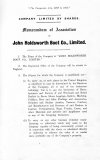 John Holdsworth Boot Co Ltd, 1920
