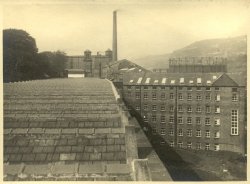View from Weaving Shed at Shaw Lodge Mills, Halifax, 1933