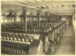 Spinning Frames at Shaw Lodge Mills, Halifax, 1933