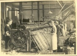 Winding Bobbins of Wool at Shaw Lodge Mills, Halifax, 1933