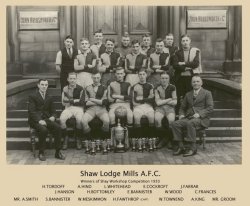 Shaw Lodge Mills AFC - Winners of Shay Workshop Competition 1933