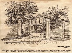 Shaw House, Halifax - sketch 1967
