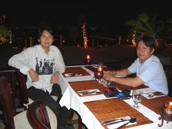 Dinner at The Valley Restaurant, Bandung, Indonesia, 17 Oct 2006