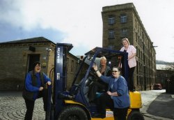 Staff on FLT outside Offices