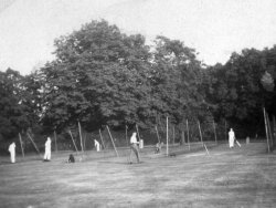 The Cricket Nets at Lockers Park School, 1933
