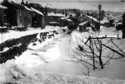 The Kettlewell Beck frozen over Feb-Mar-April 1947