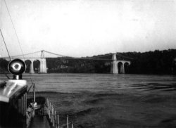 Menai Suspension Bridge, Gwynreta 1950