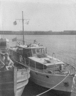 Gwynreta. In Whitby Harbour, 1950
