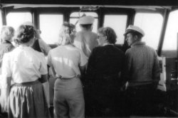 The vessel Gwynreta entering Fredericia, 1950