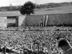 Yard and Sheep-Dip under construction, Mile House, Kettlewell 1950