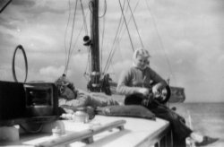 Aboard Gwynreta 1950