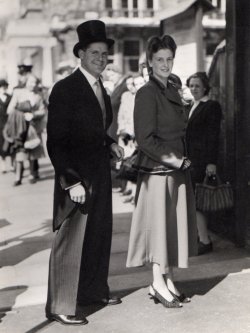 At Brian Johnston and Pauline Tozer's Wedding 1948