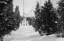 The Tschuggen ski-lift, Arosa, 1955
