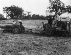 The 'Lanz' PTO Harvester at Bellinter, 1956