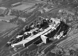 Aerial Photograph of John Holdsworth & Co Ltd, Shaw Lodge Mills, Halifax, 1956