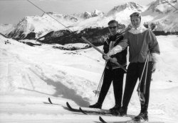 Carmenna Ski Lift, Arosa, Switzerland, 1956